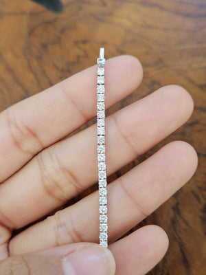2.97 ct lab 7 inches Tennis Bracelet