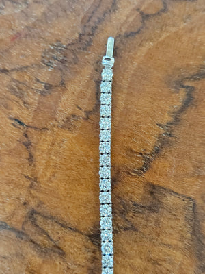 3.15 CT Lab 7 Inches Tennis Bracelet