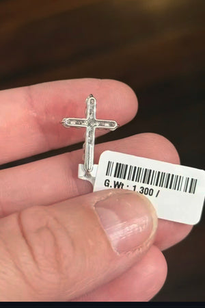 0.78 ct Lab Diamond Cross Pendant
