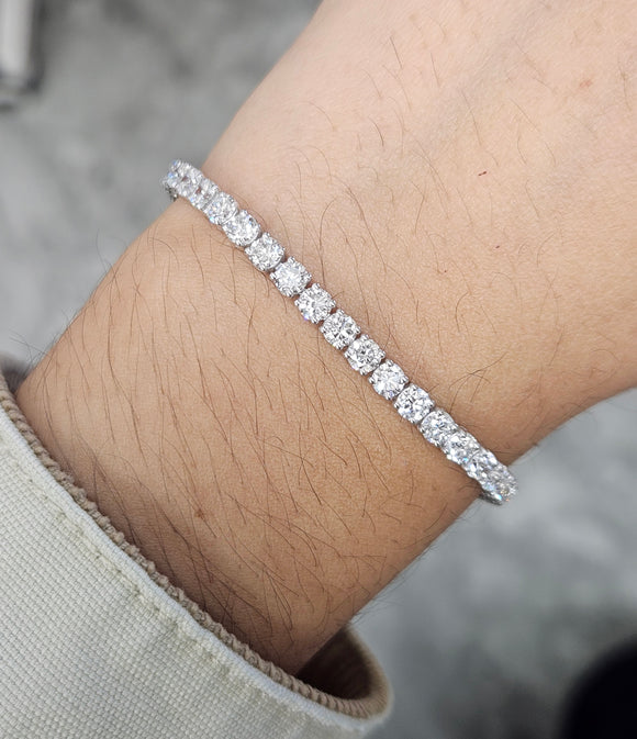 8.05 ct Lab 7 inches Tennis Bracelet