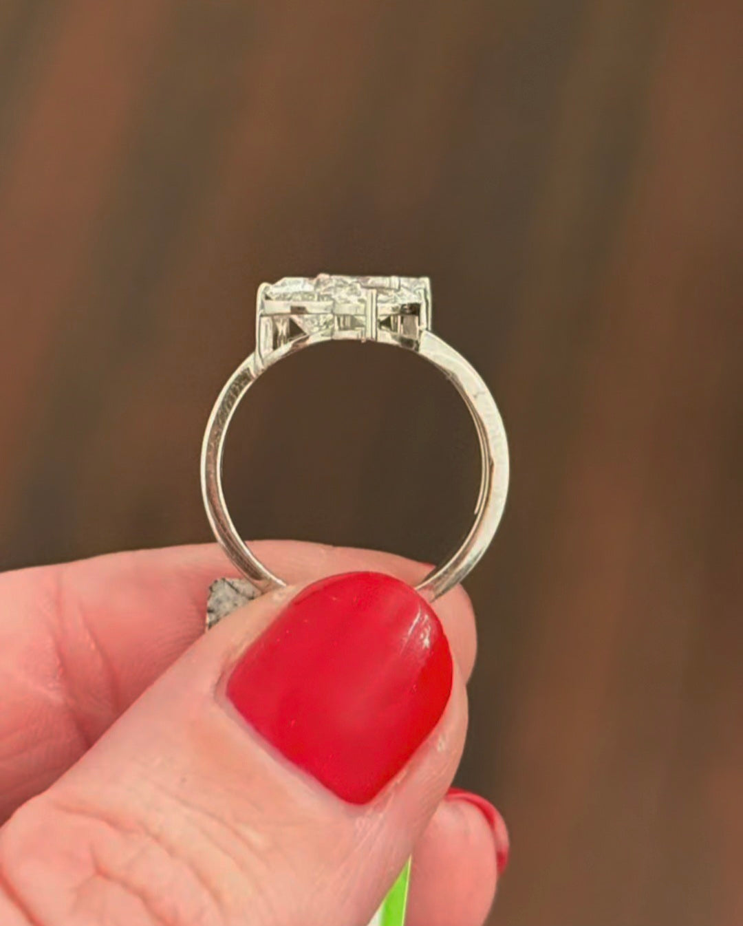 White Gold 1.82ct Radiant, Heart & Pear Lab Diamond Ring