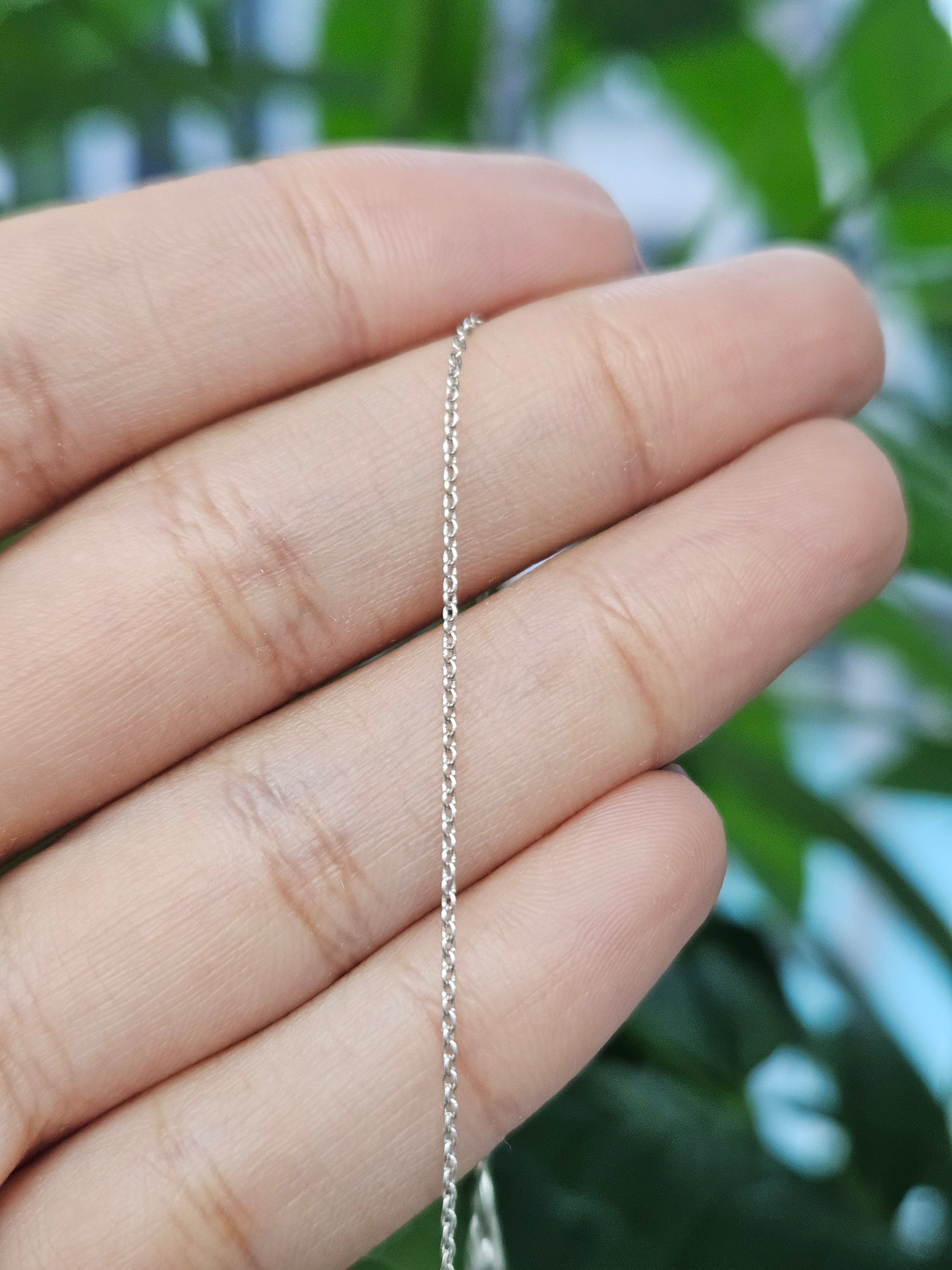 Radiant cut 18K White Gold Natural Diamond Necklace