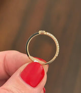 Rose Gold & Black Enamel 0.28ct Lab Diamond Ring