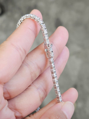 6.20 CT Lab 7 Inches Tennis Bracelet