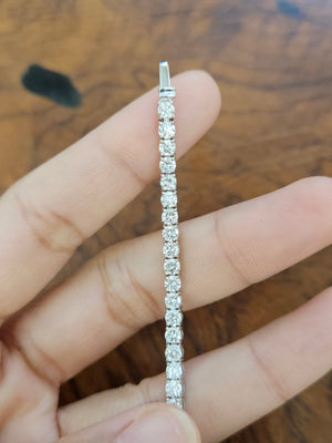 6.02 ct Lab 7 inches Tennis Bracelet
