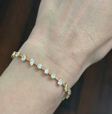 5.18ct Multi Shaped Lab Diamond Tennis Bracelet