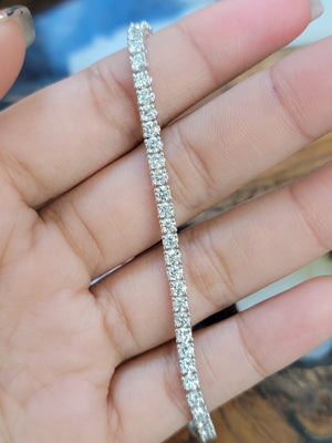 5.73 CT Lab 7.25 inches Tennis Bracelet