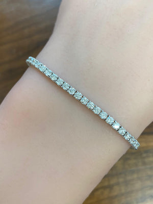 3.62 ct LAB 6.5 INCHES TENNIS BRACELET