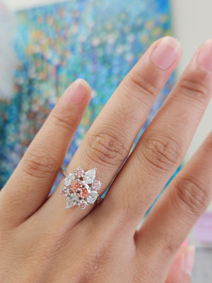 *Premade* 2.34 cttw Mixed Fancy Color Lab Diamonds Ring