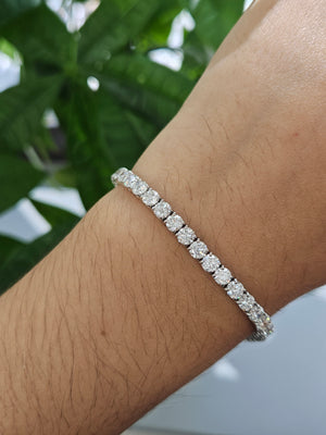 9.08 ct Lab 6.5 inches Tennis Bracelet