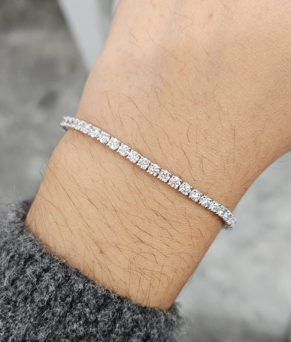 4.11 ct Lab 7 inches Tennis Bracelet
