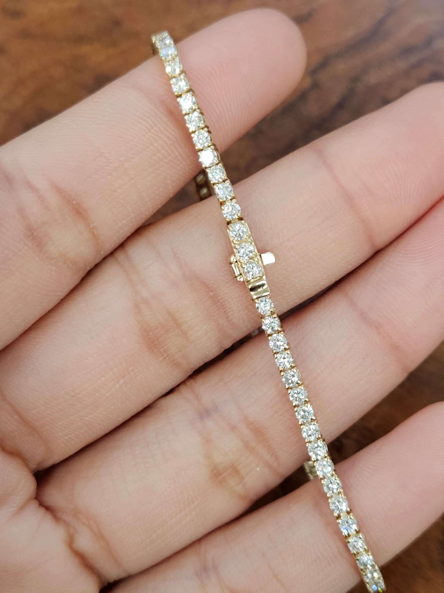 2.57 CT Lab Yellow Tennis Bracelet