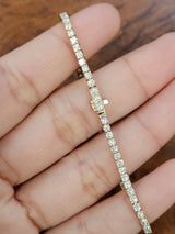 2.57 CT Lab Yellow Tennis Bracelet