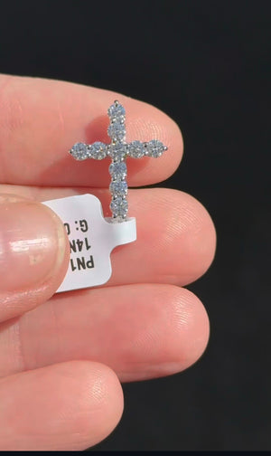 0.78 ct Lab Diamond Cross Pendant