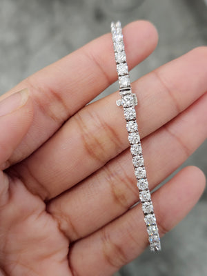 6.76 CT Lab 7 inches Tennis Bracelet