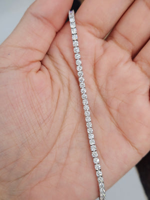 4.74 ct Lab 7 Inches Tennis Bracelet