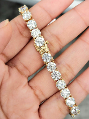 21.34 CT Lab Yellow Tennis Bracelet