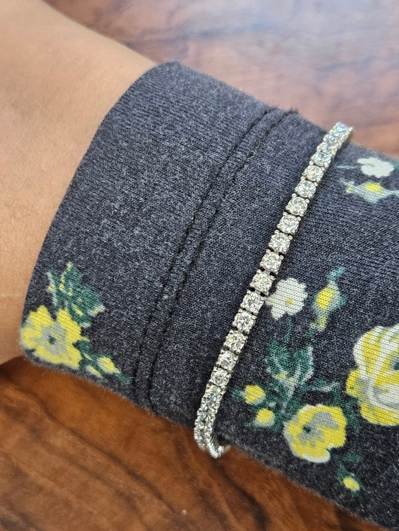 4 CT LAB 6.5 INCHES TENNIS BRACELET (Appraisal Included)