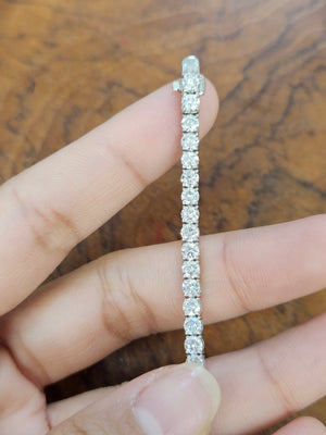 6.80 ct Lab 7 Inches Tennis Bracelet