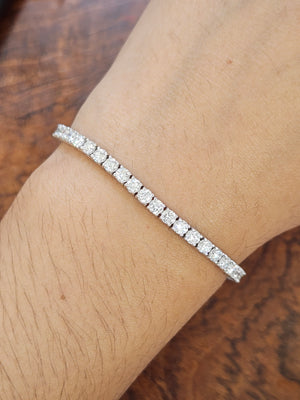 4.92 CT Lab 6.5 Inches Tennis Bracelet