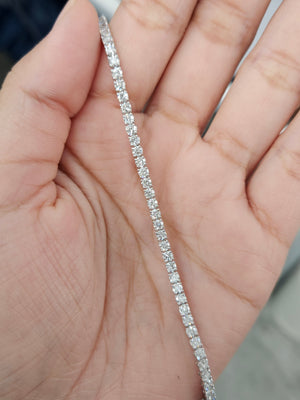 4.11 ct Lab 7 inches Tennis Bracelet