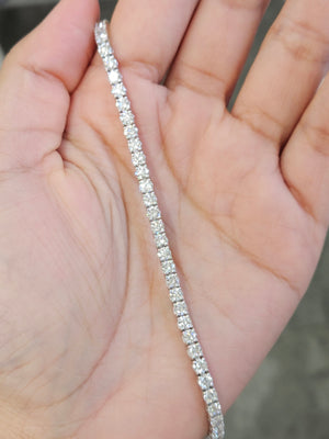 6.20 CT Lab 7 Inches Tennis Bracelet