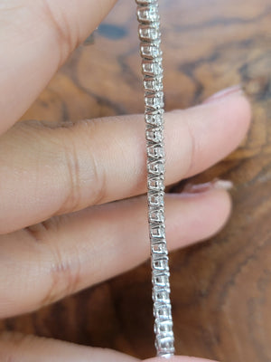 5.73 CT Lab 7.25 inches Tennis Bracelet