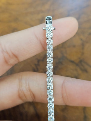 5.93 CT Lab 6.25-6.3 "  Tennis Bracelet