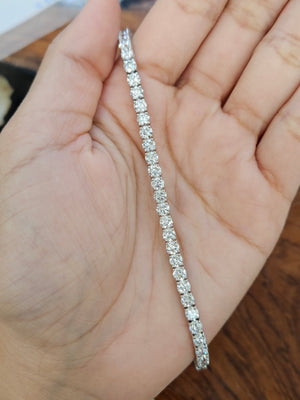 9.38 CT Lab 7 inches Tennis Bracelet