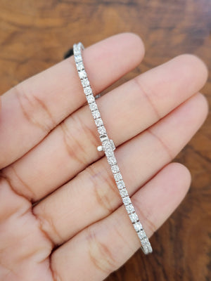 2.97 ct lab 7 inches Tennis Bracelet