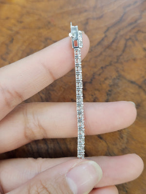 6.80 ct Lab 7 Inches Tennis Bracelet