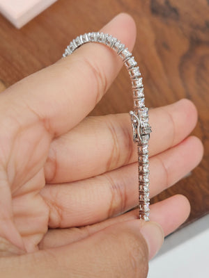 4.4 CT Lab 7 Inches Tennis Bracelet