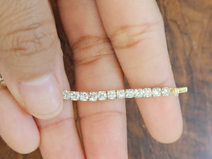 5 CT Lab 7 inches Yellow Tennis Bracelet