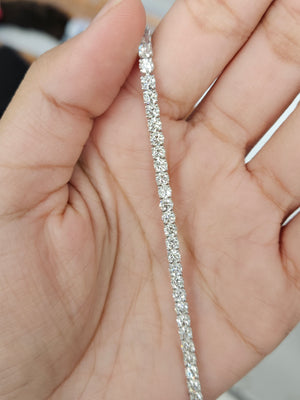 6.73 ct Lab 7 inches Lab Tennis Bracelet
