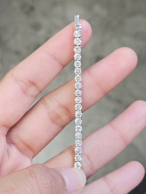 5.42 CT Lab 7 Inches Tennis Bracelet