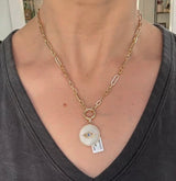 Diamond, Sapphire & Mother of Pearl Pendant