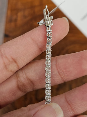 6.73 ct Lab 7 inches Lab Tennis Bracelet