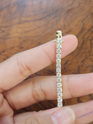 5.72 CT Lab 7 Inches Yellow Tennis Bracelet