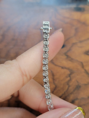 8.19 CT Lab 7.25 inches Tennis Bracelet