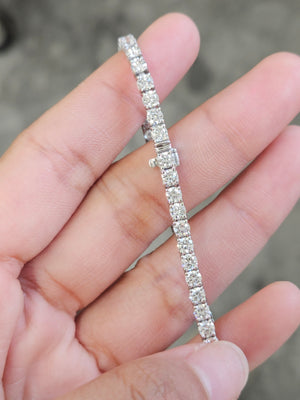 6.20 CT Lab 7 Inches Tennis Bracelet