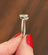 White Gold 1.02ct Pear Shape Lab Diamond Ring
