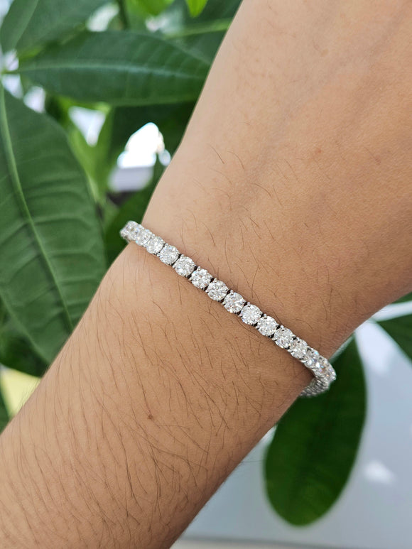 9.08 ct Lab 6.5 inches Tennis Bracelet