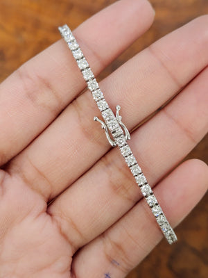 4.40 ct Lab 7 inches Tennis Bracelet