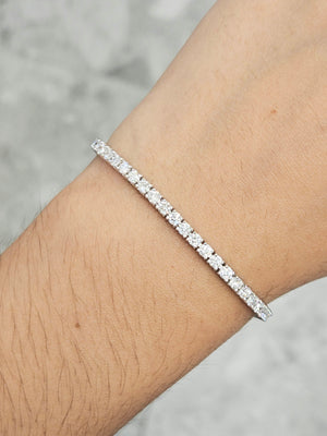 4.4 CT Lab 7 Inches Tennis Bracelet