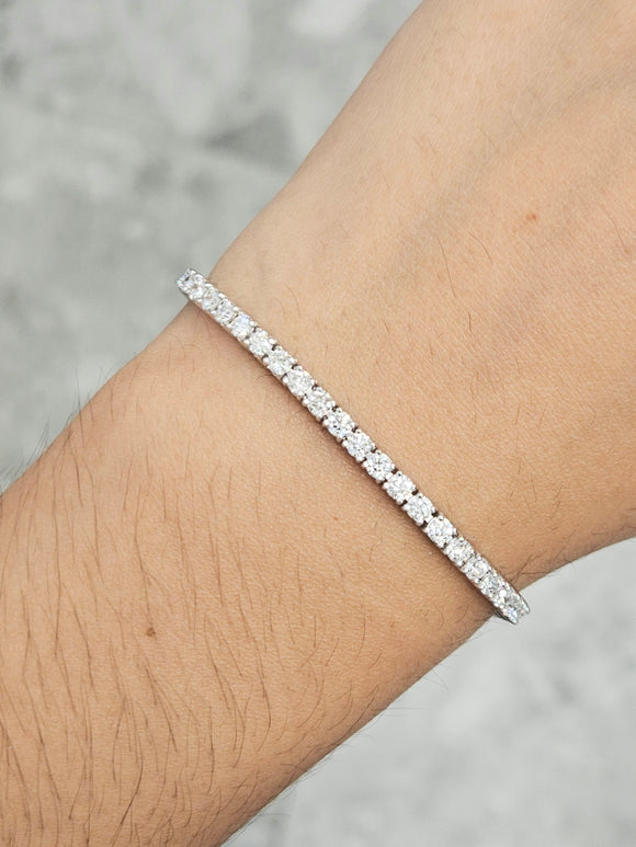 4.4 CT Lab 7 Inches Tennis Bracelet