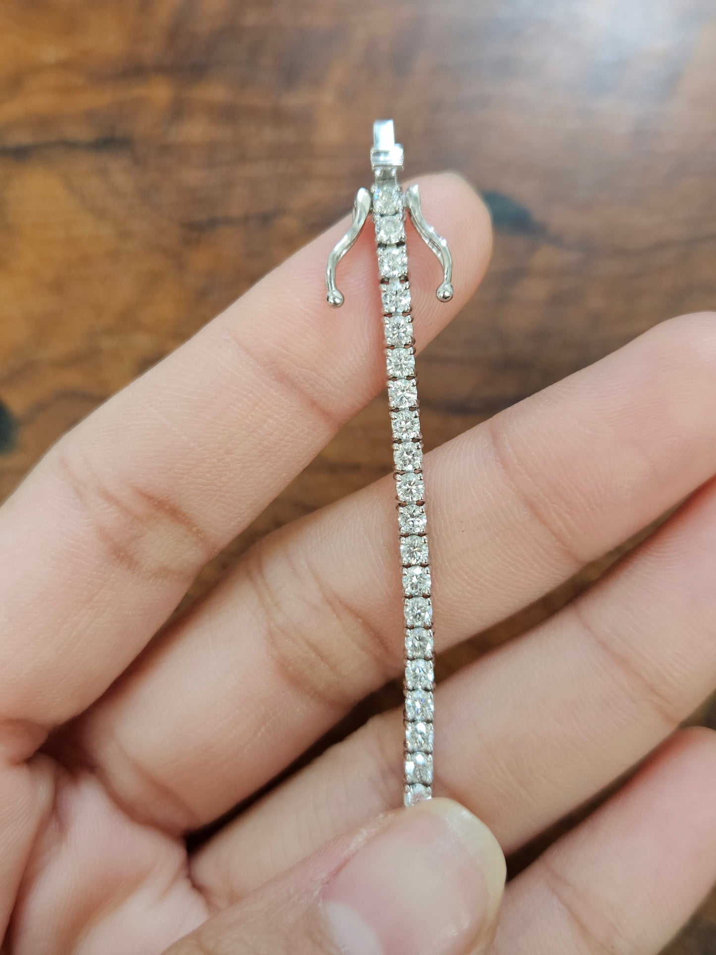 3.34 ct Lab 7 Inches Tennis Bracelet