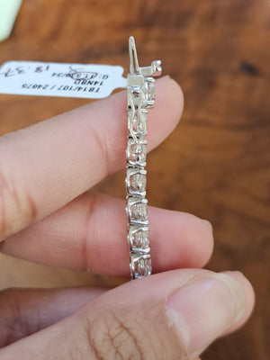 18.37 CT Lab 7.25 inches Tennis Bracelet