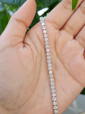 6.76 CT Lab 7 inches Tennis Bracelet