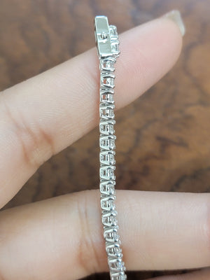 4.05 ct Lab 7 inches Tennis Bracelet