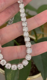 65.99ct Lab Diamond 16.5" Tennis Necklace